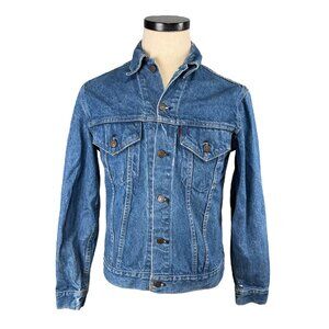 Vintage Levis Strauss & Co. 70505 Denim Trucker Jacket Made In USA Size 36 Small